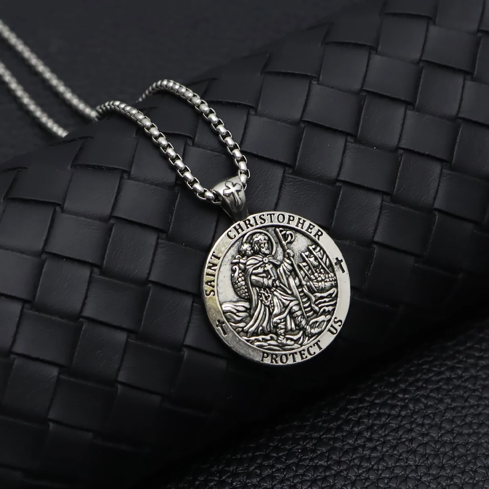 Colar Religioso com Moeda de S - Men Accessories Neck Chain avaliação e preço
