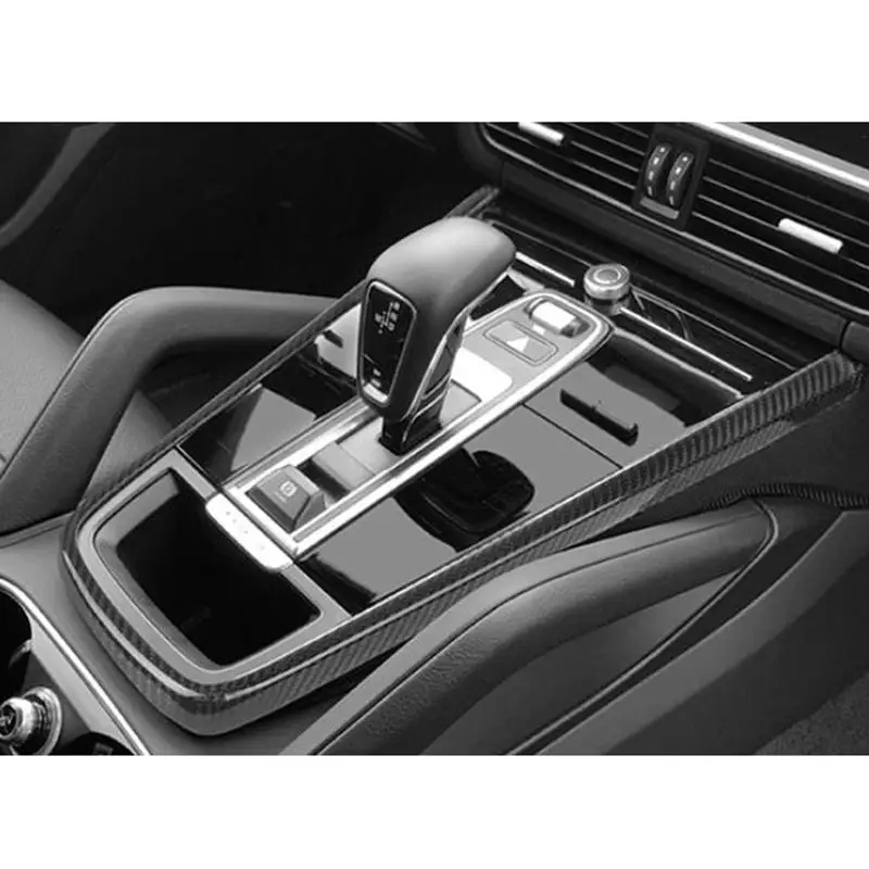 Carbon Fiber Automotive Interior Accessories for  2018 2019 2020 2021 2022 Shift Panel Window Lifter Center Conso