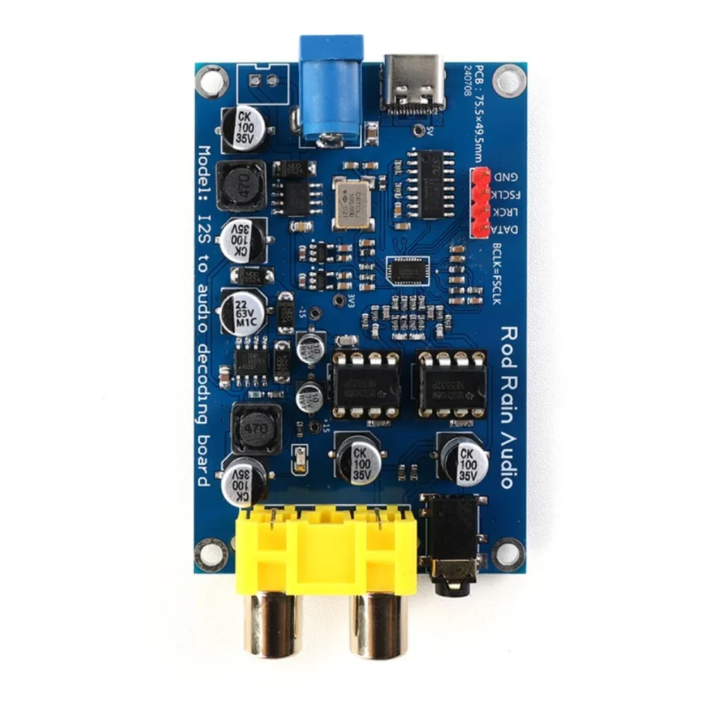 

HIFI ES9038Q2M I2S Decoder Board DSD512 Upgrade Decoder DAC Bluetooth Device Player 32Bit ES9038