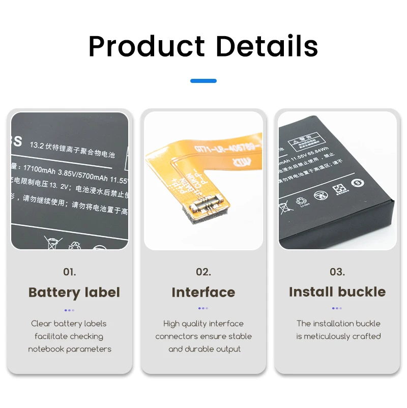 LR4867102-3S 65.84Wh Laptop Battery For AOKZOE A1L A1Pro A1 Built-in Laptop Battery