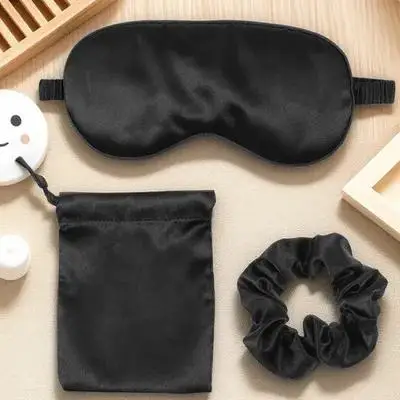 

/Набор масок для сна, дорожные тени для век с мешочком на шнурке, резинки для волос от бессонницы, сухих глаз, облегчение мигрени, сна