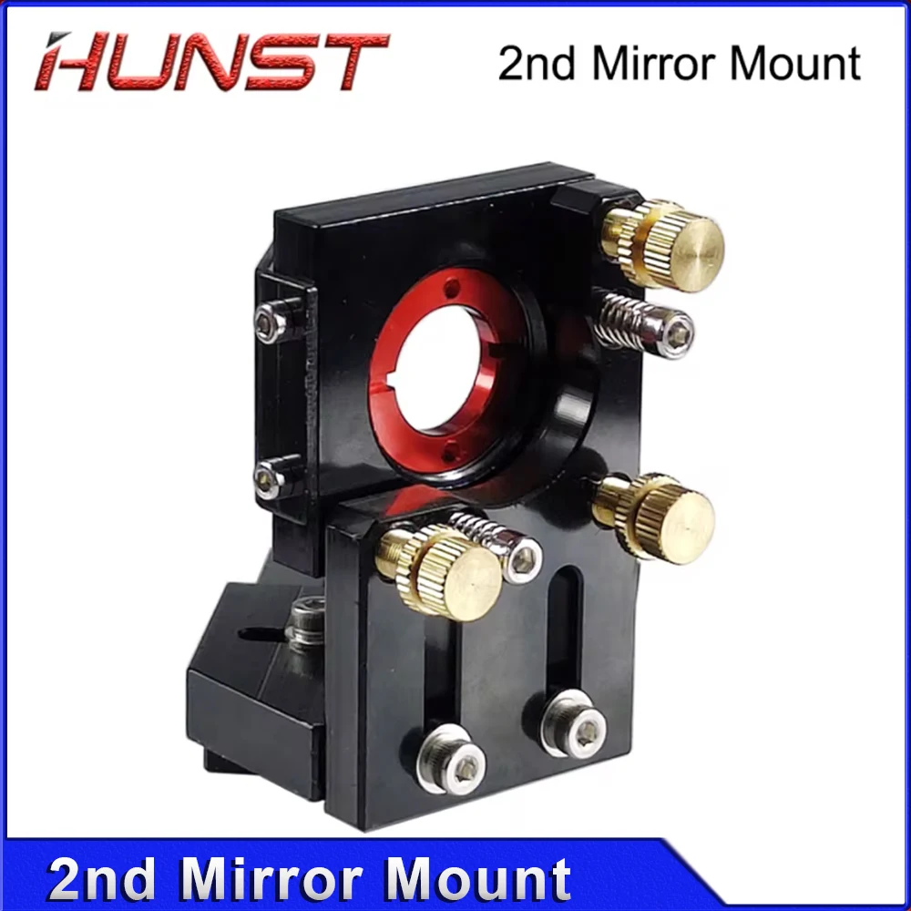 HUNST CO2 Black Second Laser Mount Mirror 25mm Lens Integrative Mount For Lase Engraving Cutting Machine.