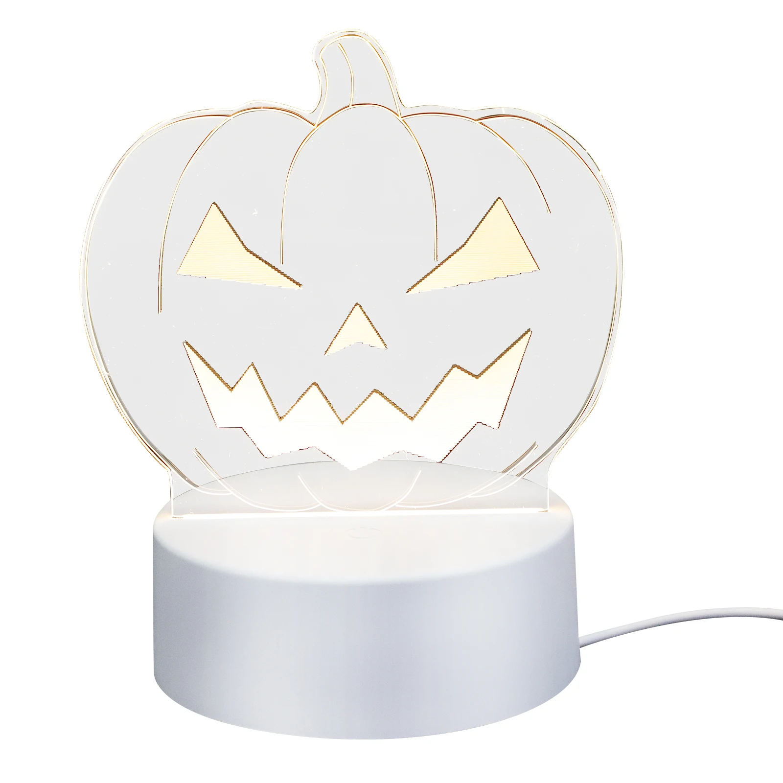 

Pumpkin Lantern Night Light Home Decor Halloween Desktop Lamp Decoration Acrylic Nightlight Lights Table Led