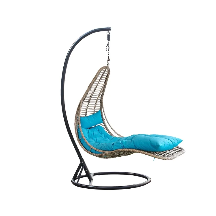 Professional Egg Chair Rattan Wicker Outdoor Leisure Hammock Single Seater Patio Swings Egg Chair