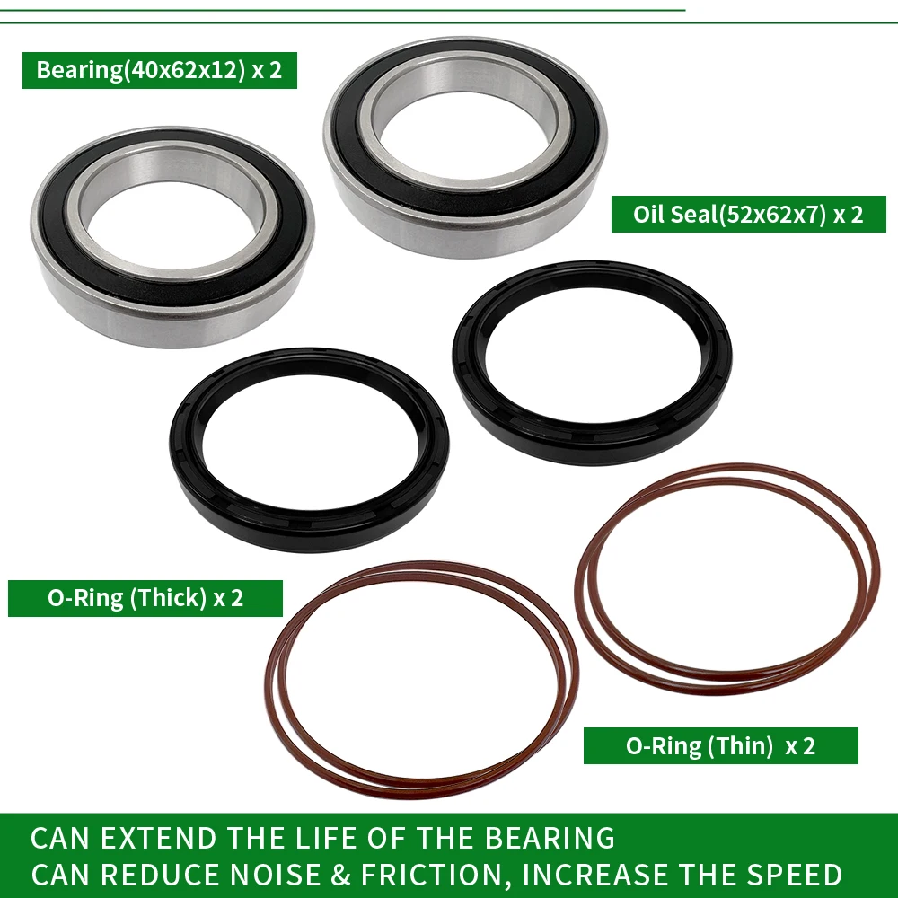 Rear Axle Wheel Bearings & Seals kit For Honda TRX300EX TRX400EX TRX400X TRX300X