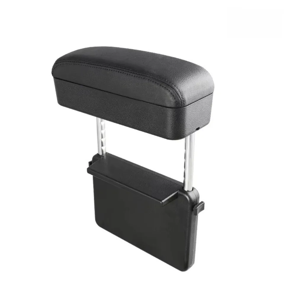 

New PU Leather Armrest Support Ergonomic Design Gap Elbow Rest Pad Adjustable with Console Storage Organizer Armrest Extender