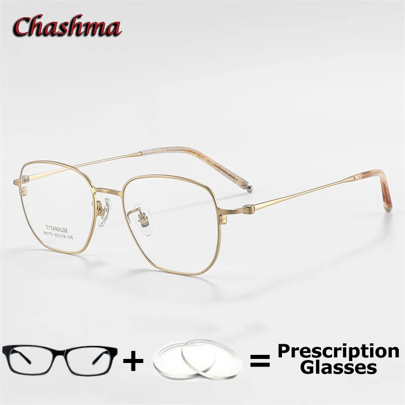 Chashma Prescription Glasses 7g Men Optical Frames Myopia Lenses Multifocal Progressive Pure Titanium Square Eyewear Spectacles