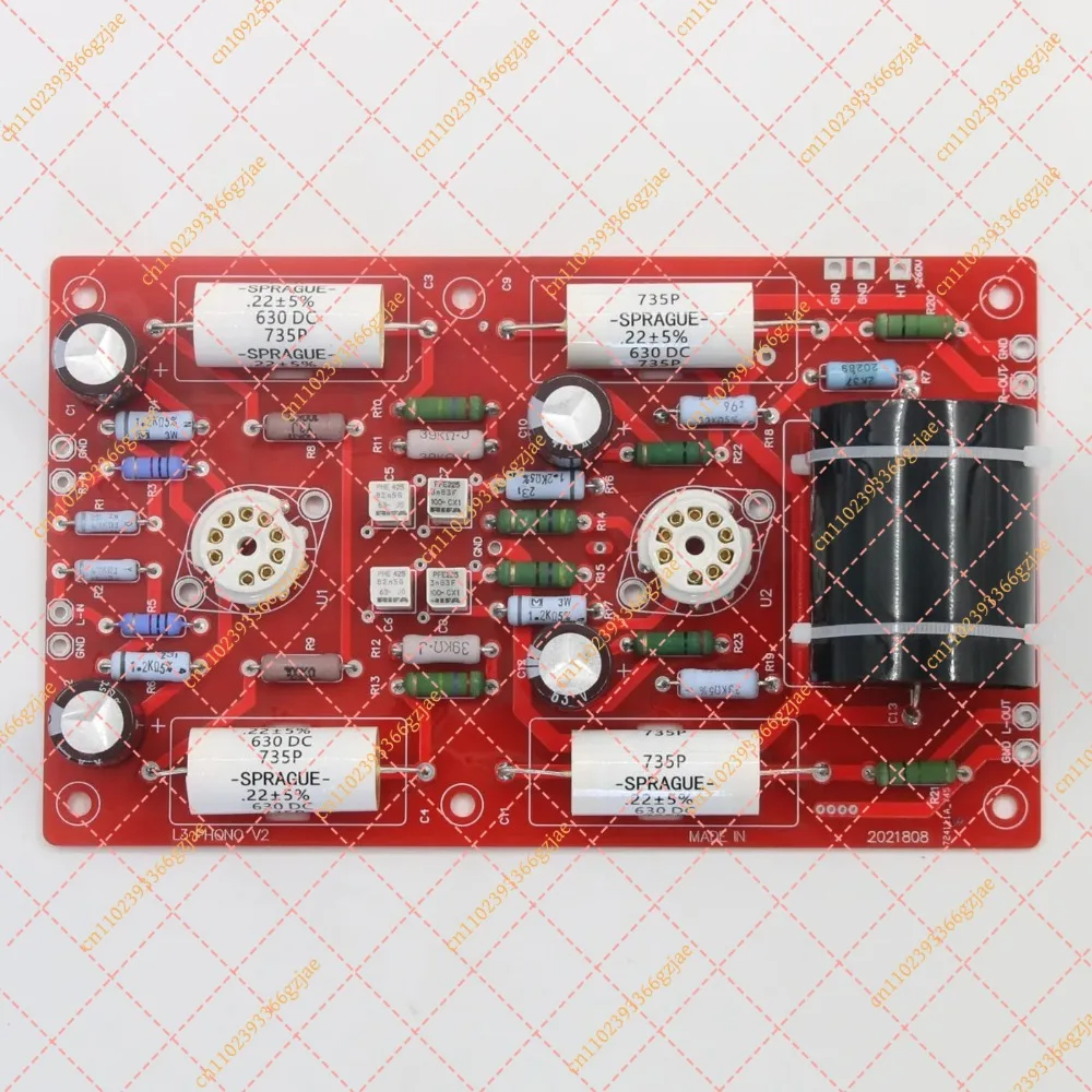 12AX7 6922 Tube Phono Preamplifier Kit, RIAA MM Stereo Audio Amplifier Board