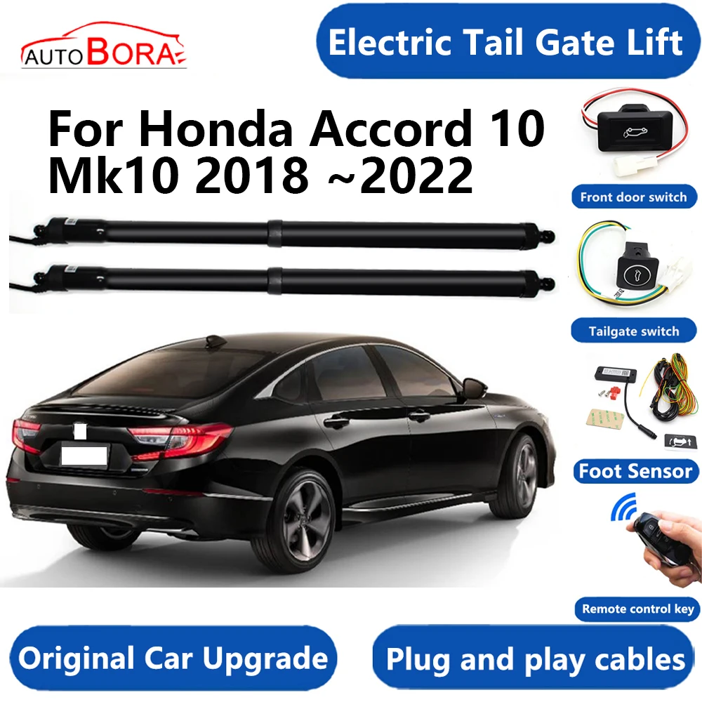 

AutoBora Car Electric Tail Gate Lift System Power Liftgate Kit Auto Automatic Tailgate Opener for Honda Accord 10 Mk10 2018~2022