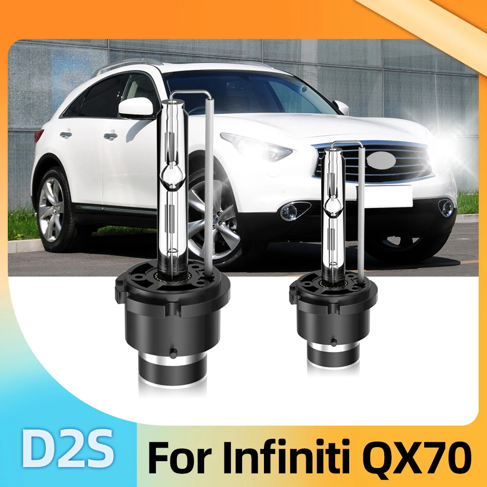 

LSlight 2X D2S 6000K Car Xenon HID Bulbs White Lamps 12V 35W Headlight Wanted For Infiniti QX70 Headlamp Light Fitment