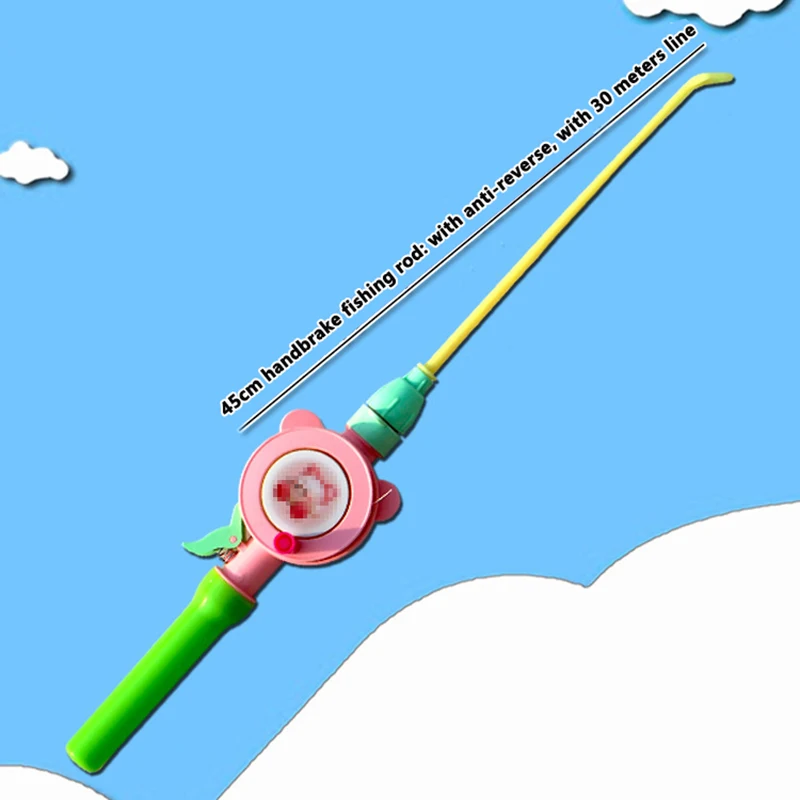 Retractable Belt Reverse Handbrake Fishing Rod Kite Miniature Fishing Rod New Dynamic Kite Accessories