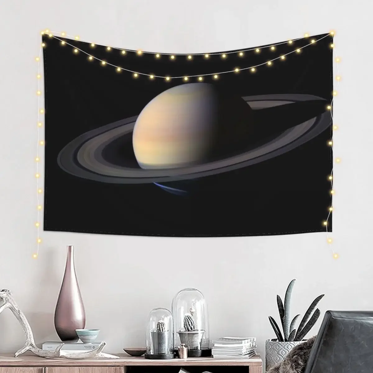 Discovering solar system: Saturn! Tapestry Bathroom Decor Decoration For Home Tapestry