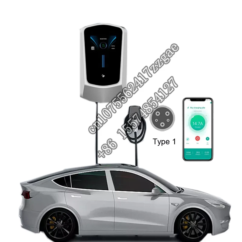 

7KW 11kw 22KW EV AC Charger Wallbox 32A 40A 48A Level2 Charging Pole type1 J1772 Type2 gbt OCPP1.6 Car Charging Station