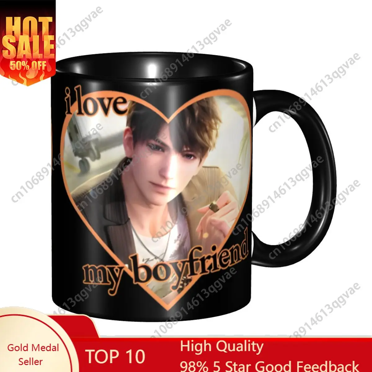 

Love & Deepspace Caleb Game Gift Mug for Woman Man Funny Tea Cup Present for Office