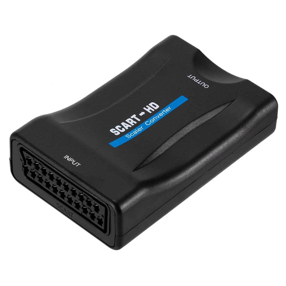 SCART to HDMI Converter Video Audio Adapter Scart In HDMI Out Support up to 1080P For HDTV Sky Box STB For HDTV DVD
