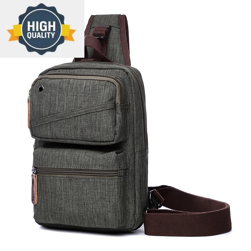 Multifunctional Casual Light Unisex Solid Microfiber Man Suspender Shoulder Bag Cross-body Messenger Chest Bags