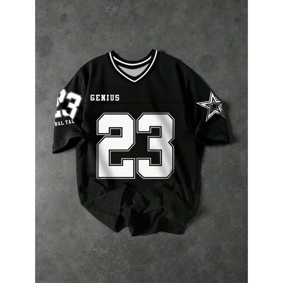 Men's Retro Digital Print Baseball Jersey 3D Summer Sports T-Shirt Quick Dry Children's Clothing Vintage Style Athletic Wear