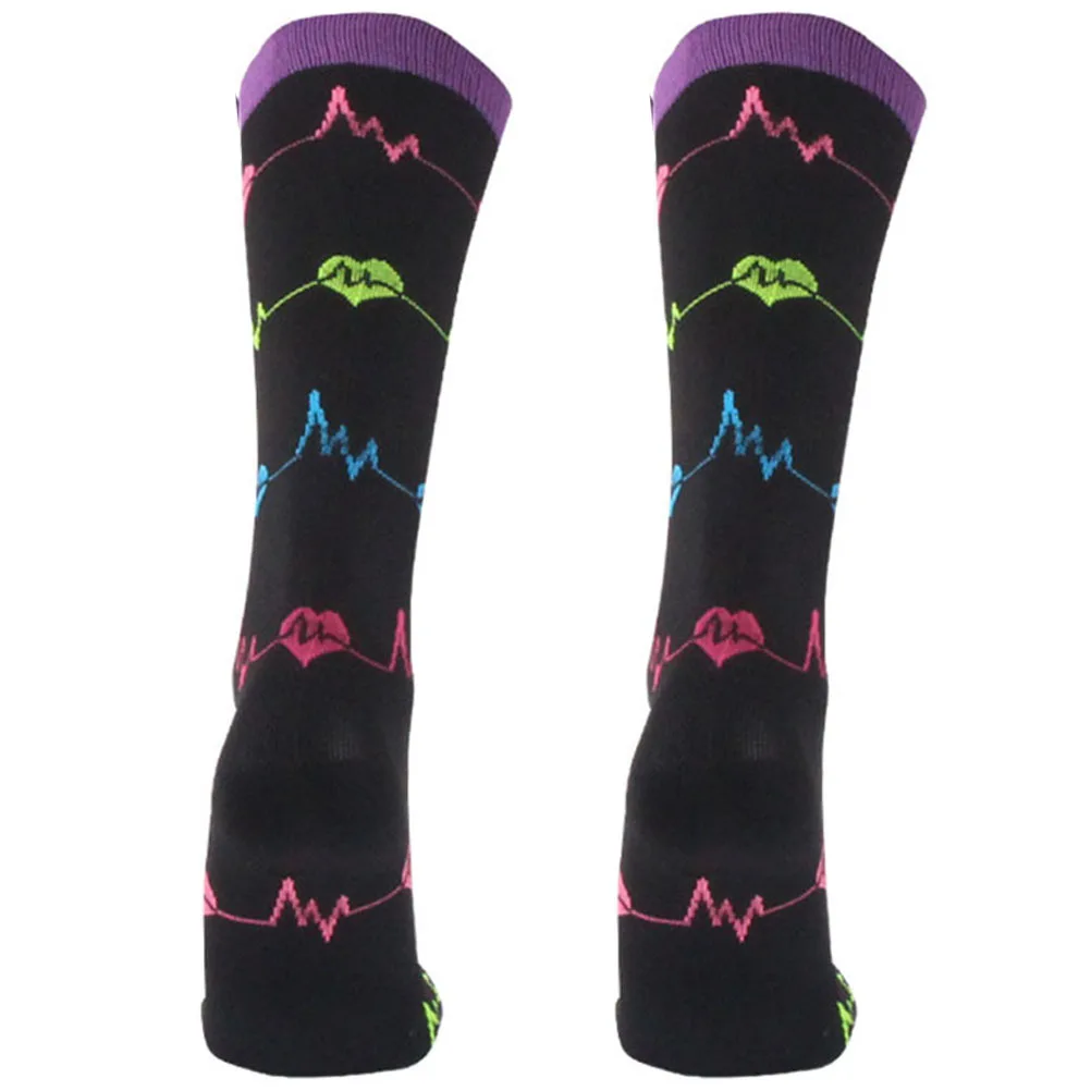 

1Pair Compression Socks Stylish Comfortable Fit for Men Women Sports Running Golf Hiking Climbing All Day Wear Nylon Socks