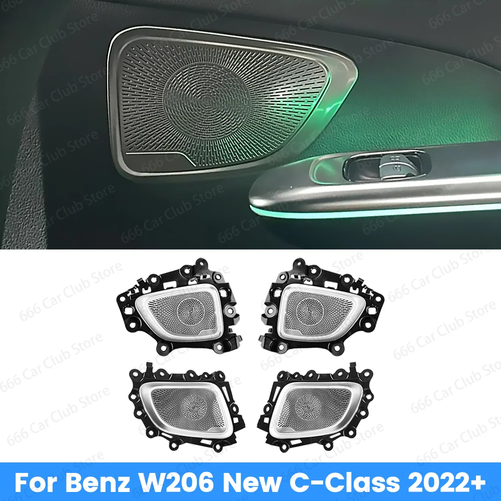

No Light Audio Speaker Door Loudspeaker Panel Cover for Mercedes Benz GLC X254 C Class W206 Car Audio Upgrade Accessory