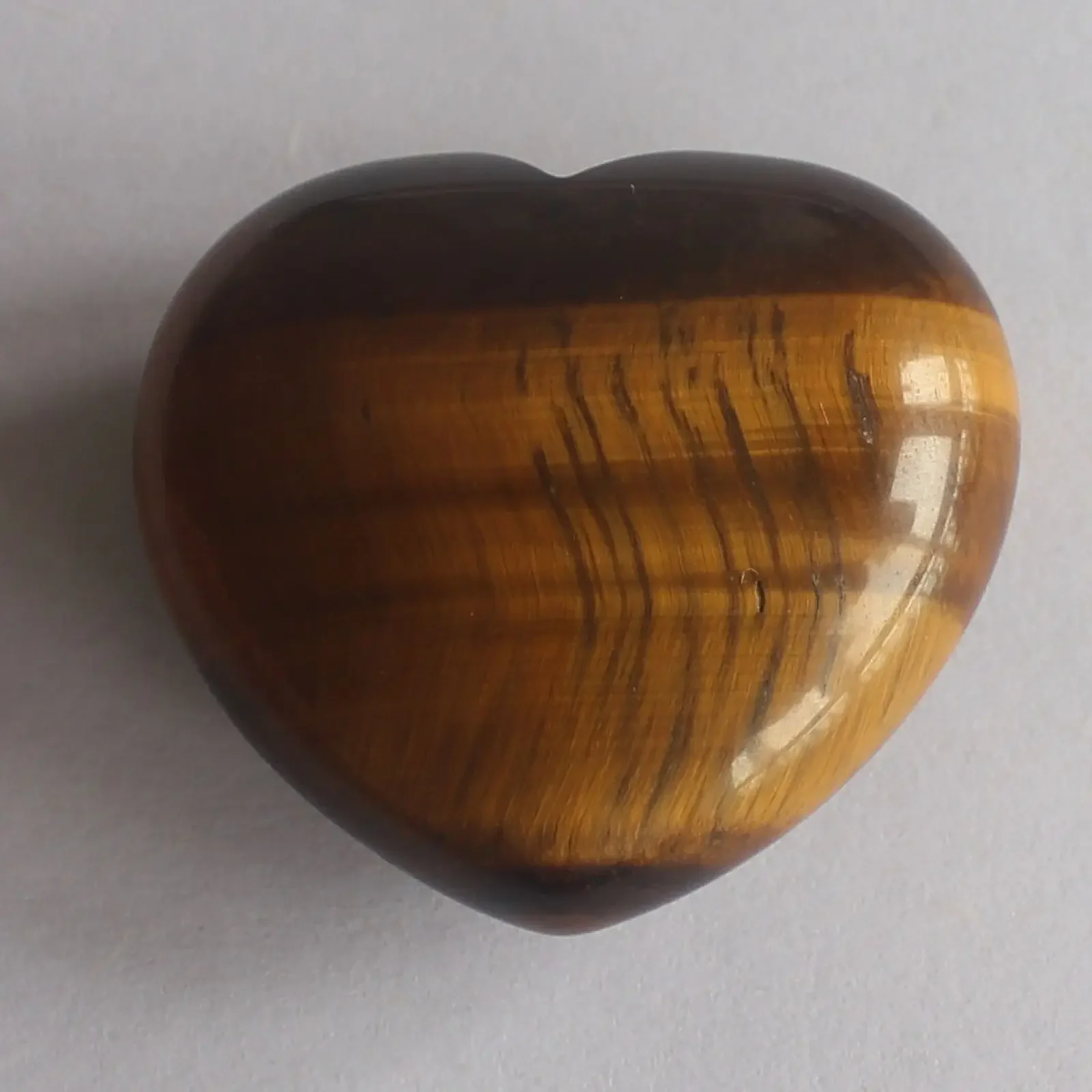 45mm Gemstone golden tiger eye heart piece