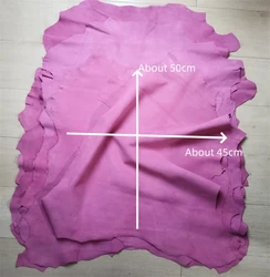 0.8mm Watermelon Pink Frosted Skin.First Layer Leather,Real Leather Fabric.Handmade DIY For Bags.Inside The Shoe.Whole Sheepskin