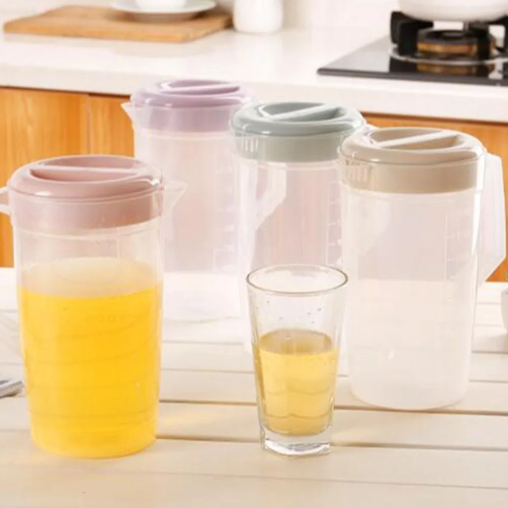 

Cold Water Jug Juice Container Lid Beverage Pitcher with Drinks Pitchers Lids Kettle