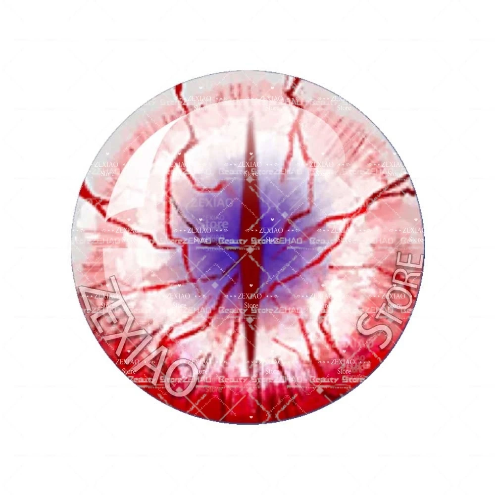 Red Cartoon Anime Eyes Blyth Doll Eye Glass Cabochons Round 10MM-40MM Dragon Cat Eye Toys DIY Jewelry Accessory MIX Pupil Eye ﻿