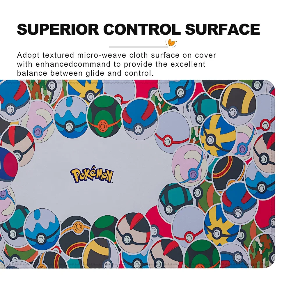 Pokemon Gaming Keyboard Pad Mousepad Gamer Rubber Mat Wireless Mouse for Computer Accessories Deskmat Mausepad Table Pads Mats
