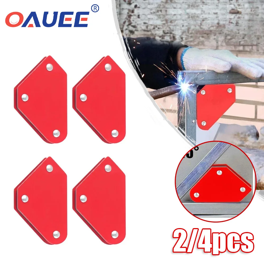 

2/4PCS Magnetic Welding Fixed Angle Tool Mini Triangle Welding Positioner Strong Welding Fixture 3 Angles Auxiliary Accessories