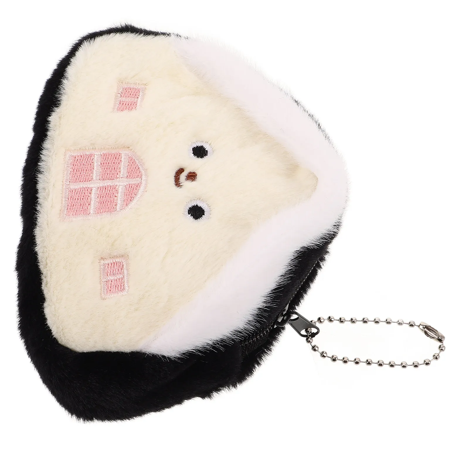 

Creative Small House Keychain Coin Purse Soft Wallet Portable Mini Pouch for Earphones Coins Data Storage Purse Keychain