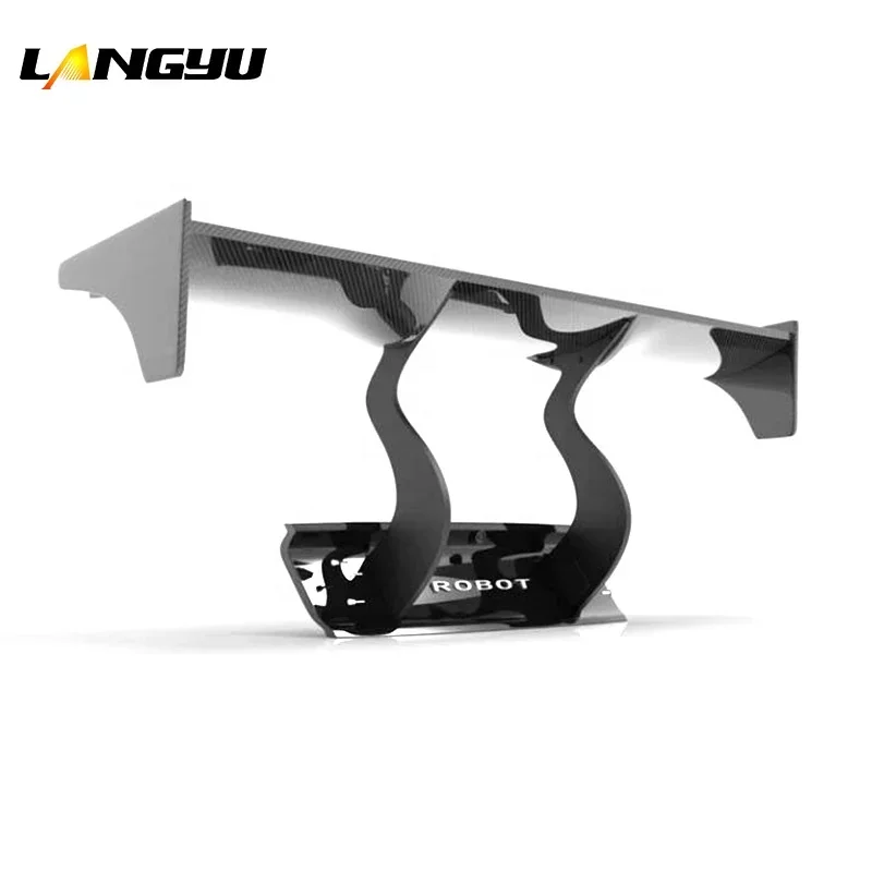 Langyu Auto Modification Parts Robot GT Type Rear Trunk Spoiler Carbon Fiber For Ford Mustang 15-21 Rear Spoiler