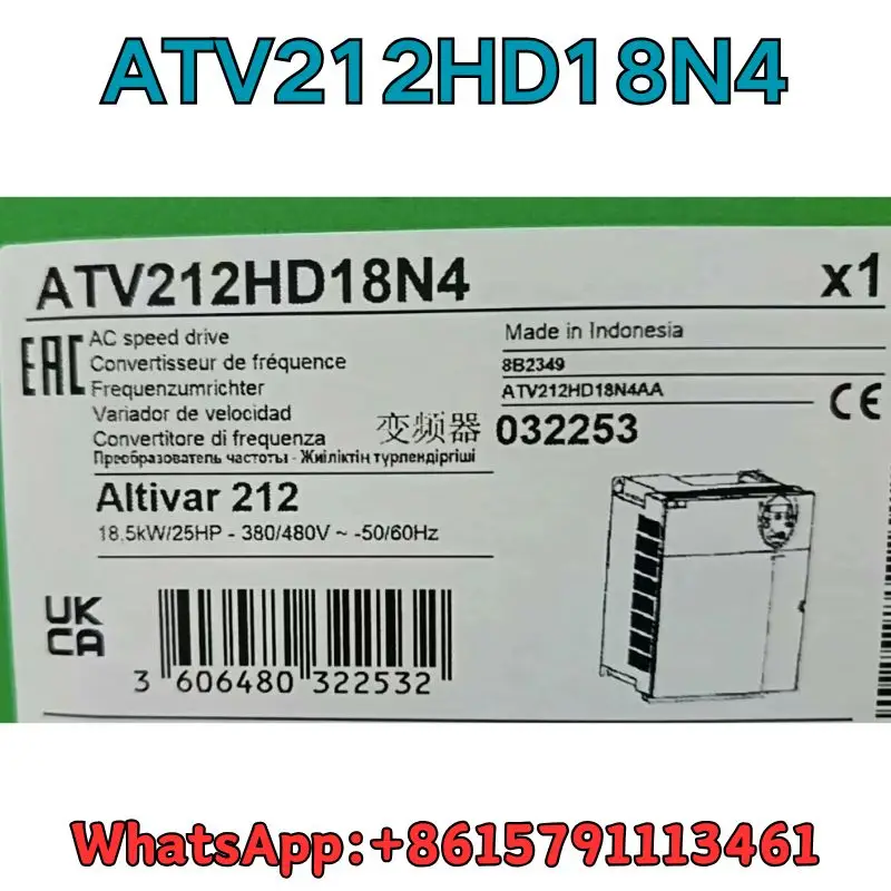 

Совершенно новый преобразователь частоты ATV212HD18N4, оригинальный и подлинный, быстрая доставка