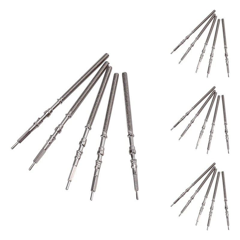 100Pcs Movement Watch Steel Stem Crown Kit Watch Of Parts NH35 NH36 NH38 NH39 Movement Watch Stem Spare Parts