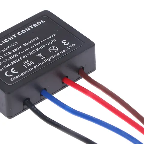 220V Touch Light Switch Table Lamp Dimmer Control Module Sensor EU Touch Switch Compatible With Incandescent Lamps LED Sconces