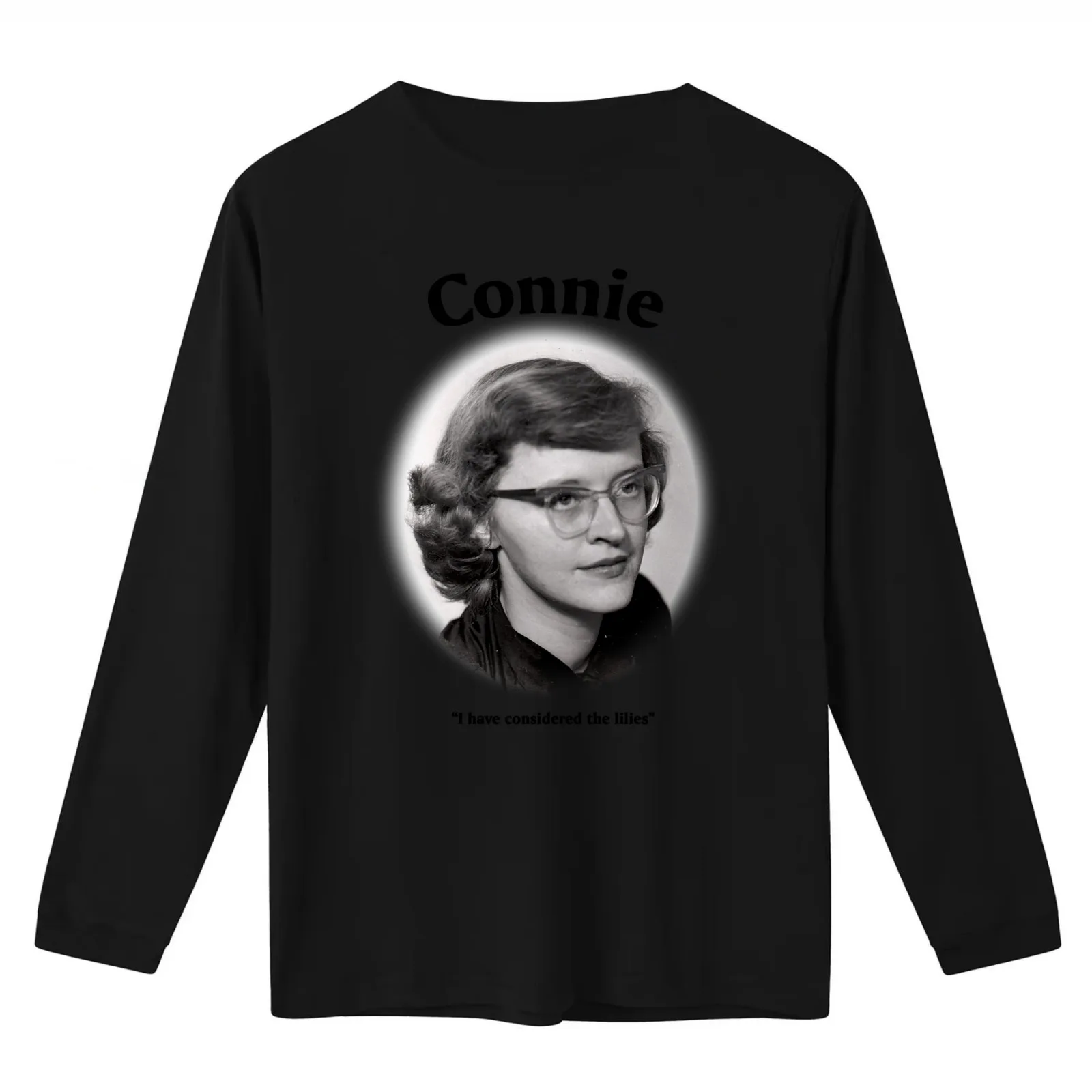 Connie... I Have Considered The Lilies T-Shirt Summer Casual Cotton Tee Oversized Streetwear Tops Vintage Graphic Print