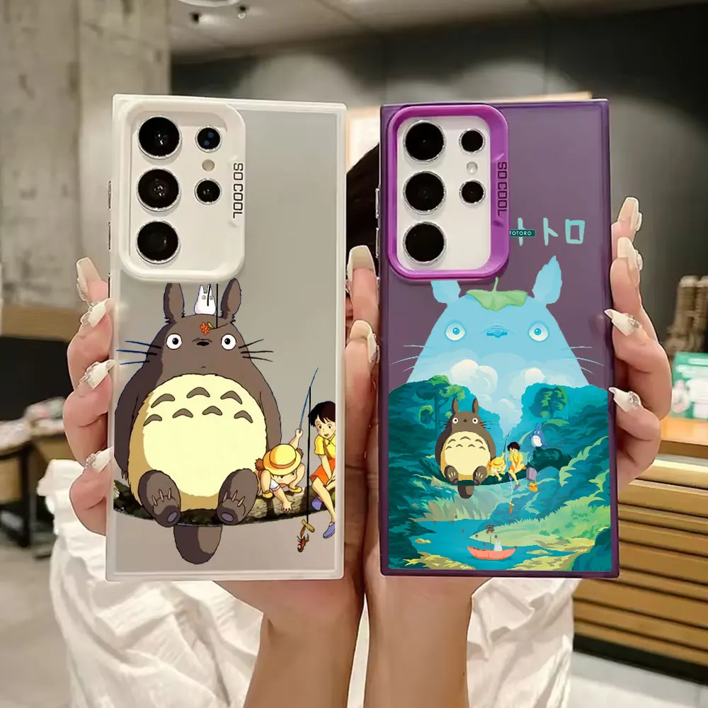 

My Neighbour Drogan Cat TTotoroes S25 Ultra Case For Samsung Galaxy S25 S24 S23 S22 S21 FE S20 Ultra Plus Shockproof Phone Cover