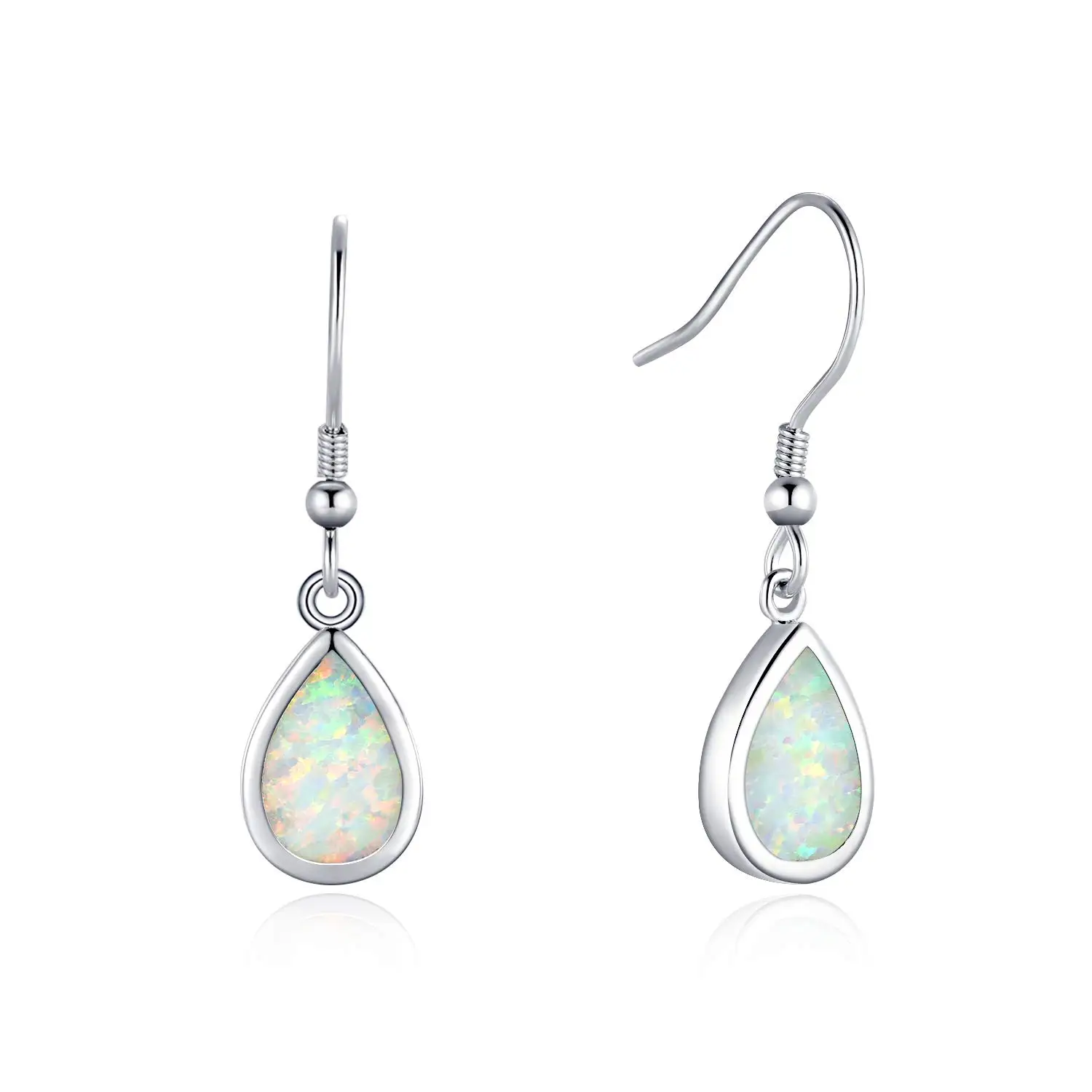 

Teardrop Opal Dangle Earrings Hook Drop Jewelry For Women
