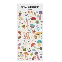 Decorative Stickers SO MANY MUSHROOMS TO GROW Cartoon Cute Waterproof Sticker Decals for Journal Planner Decal Stickers