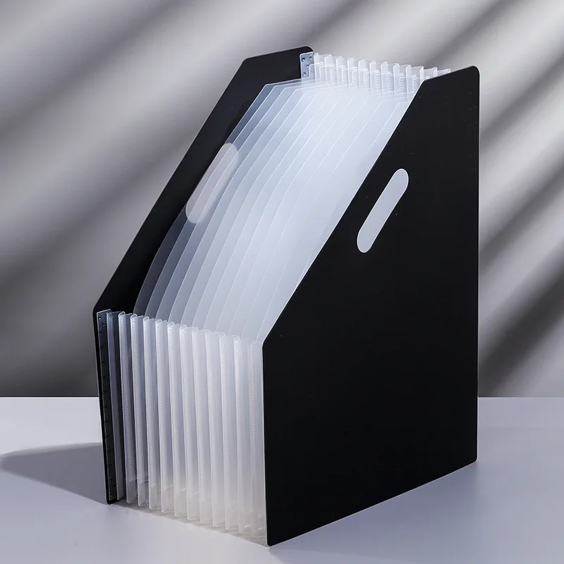 A4 Generic Accordion File Folder 13 Pockets Standing Expandable Handheld Multi Layer Desktop Document Organizer For Office Use