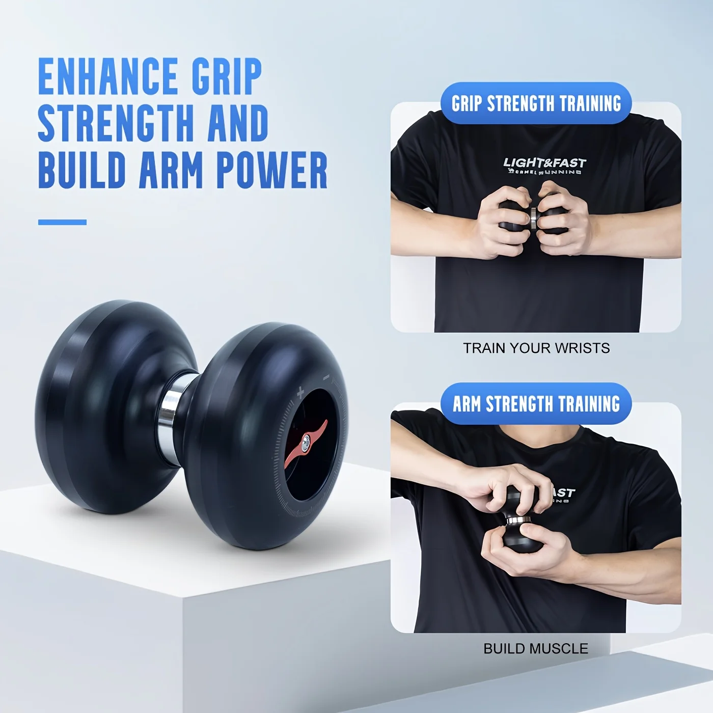 Wrist Forearm Exercise Trainer Compact Portable Fitness Gear For Home Improve Strength Lightweight Practical Muscle Workout Tool