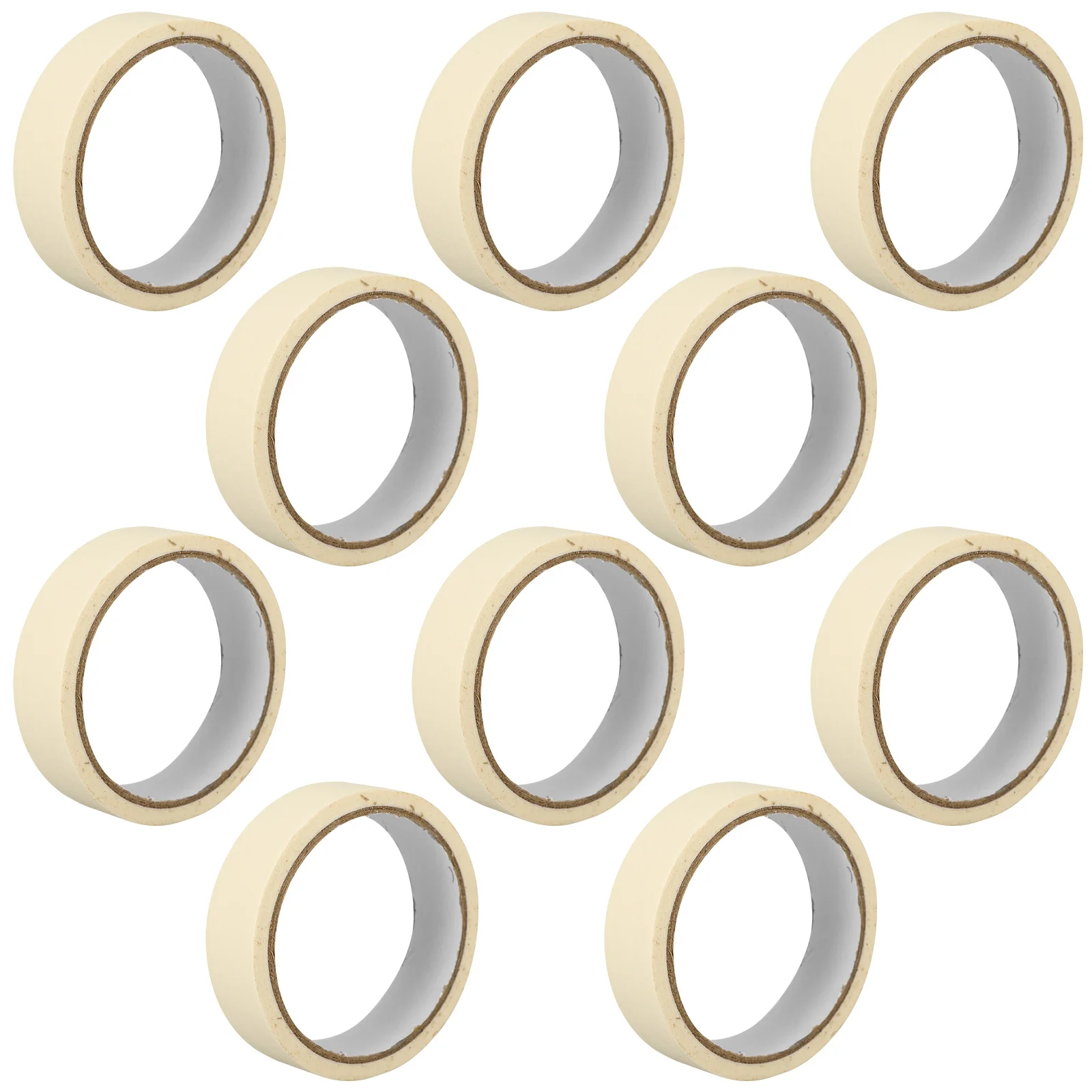 10 لفات شريط طلاء أبيض 20 متر أشرطة لاصقة للمنزل والمكتب جدار الفن DIY مشاريع الرسامين الشريط الأبيض اللوحة الشريط ،