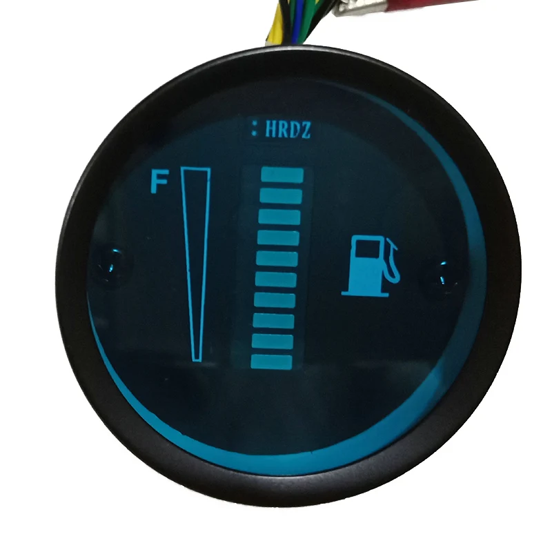 12V/24V Universal 52mm Car Motorcycle Fuel Level Meter Gauge 8 LED Light Display view 3