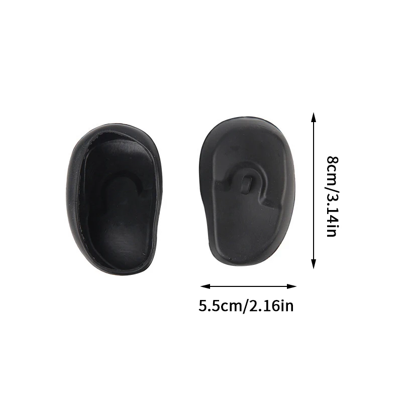 1 زوج سيليكون غطاء للأذن تلوين الشعر الصباغة واقي أذن مقاوم للماء دش الأذن درع غطاء للأذنين قبعات صالون تصفيف الشعر #6