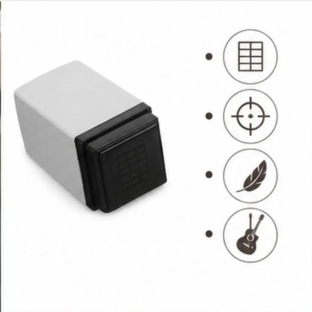 4Pcs Guitar Chord Stamp Portable Self-Inking Chord Marking Tool for Ukulele Acoustic Electric Classical Music Practice