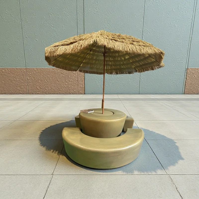 Weather-proof outdoor seating, durable plastic garden tables and chairs and park benches, modern landscape furniture sets