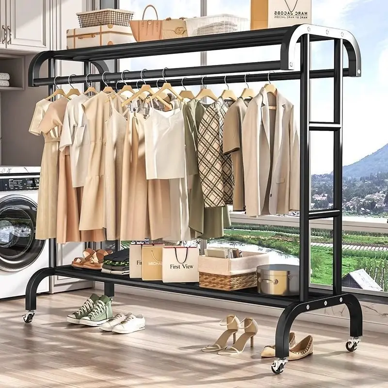 Portable Floor Clothes Rack Indoor Drying Stand Foldable Balcony Airer Bedroom Household Laundry Space Saver Cloth Drying Rack