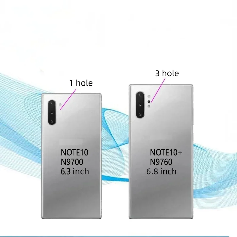 Casing penutup belakang baterai kaca untuk Samsung Galaxy Note10 Note10 + Note10Plus SM-N9700 N9760 suku cadang perbaikan penutup belakang