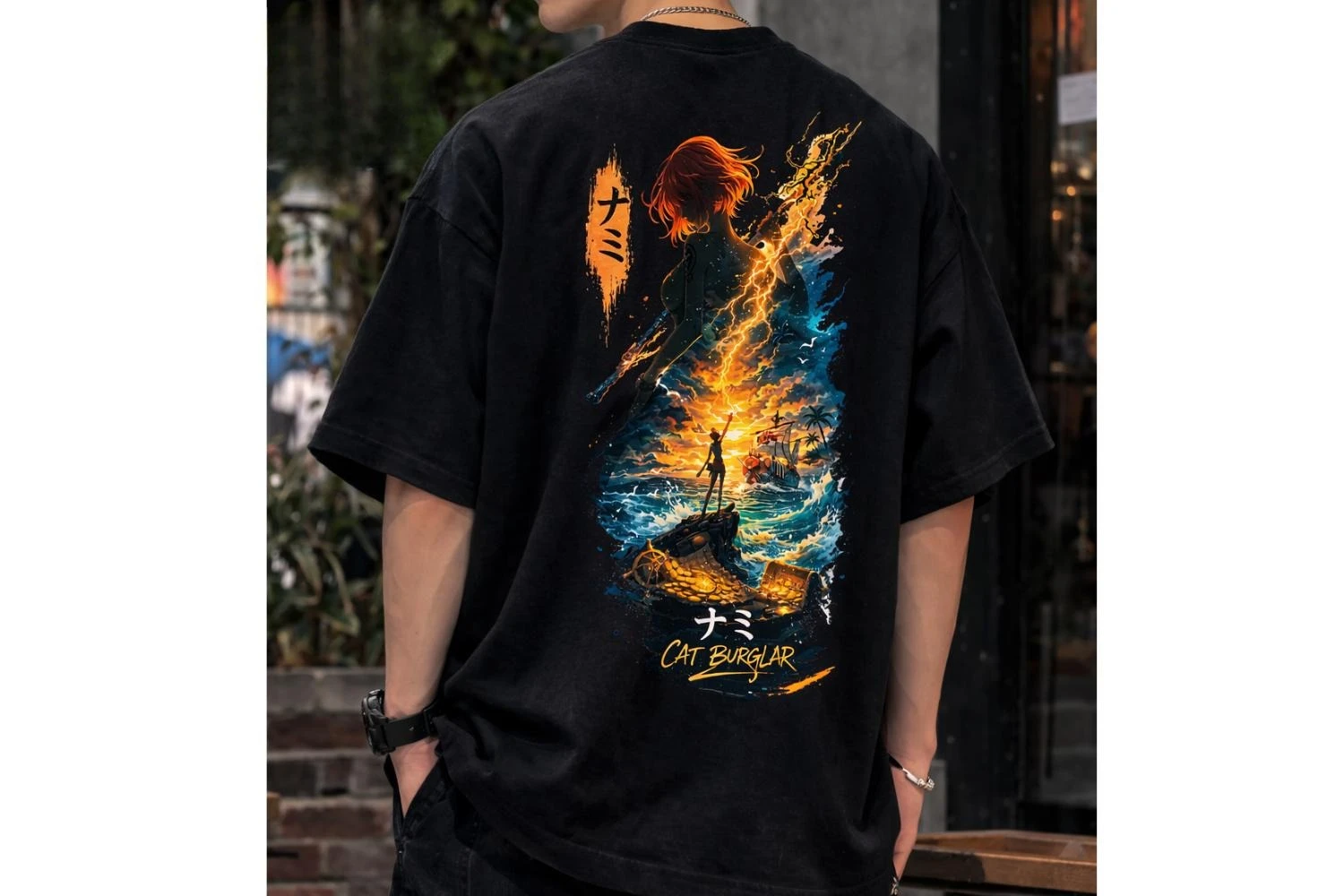 Relaxing and Comfortable One Piece Shirt Nami One Piece Nami Shirt Nami  2026 New Cotton Summer Tshirt for Men