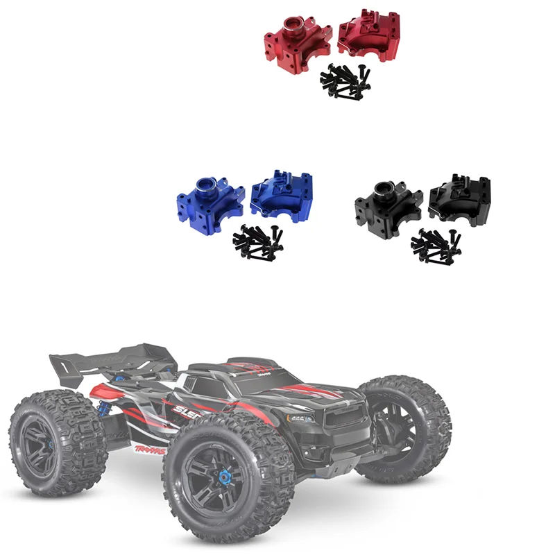 

DELAM-Aluminum Front Rear Bulkhead Gearbox Housing 9529 For 1/8 Traxxas Sledge 95076-4 RC Car Upgrades Parts Accessories