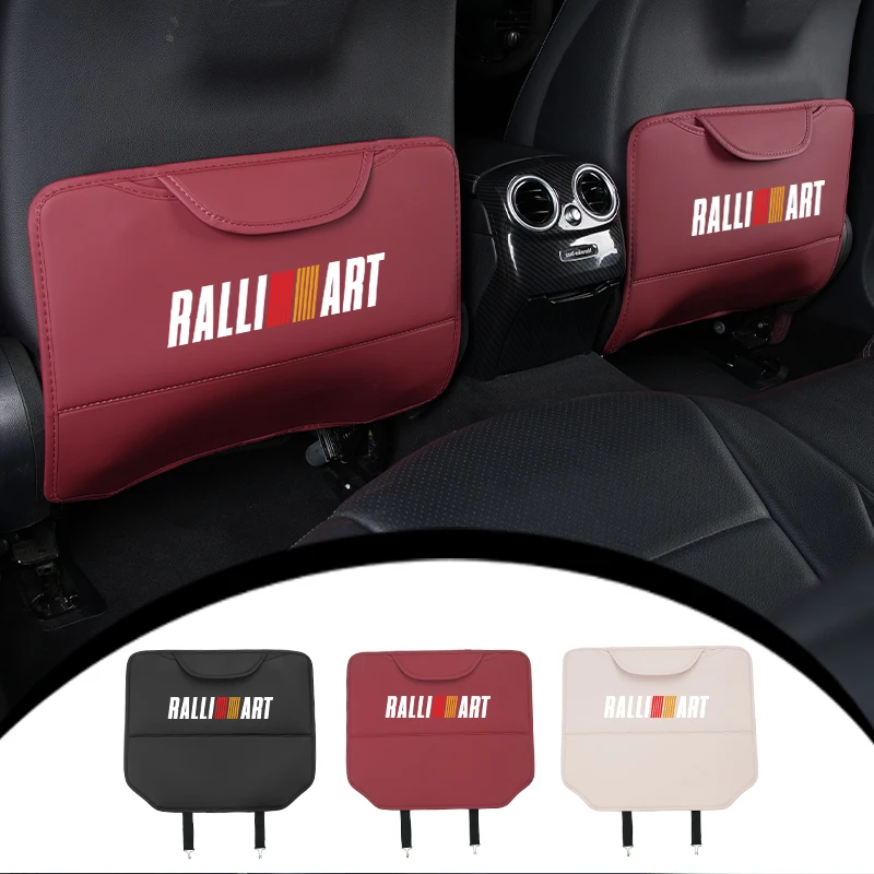 Car Seat Anti-Kick Pad Seatback Storage Protector Cover Accessories For Mitsubishi Lancer ASX Pajero Mirage Attrage Xpander Outl